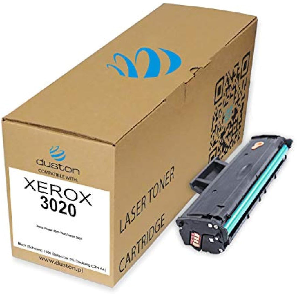 Duston Black Toner Compatible with Xerox Phaser 3020 3025 | 1500 Pages