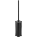 NSODOO 304 Stainless Steel Toilet Brush Holder – Matte Black Freestanding