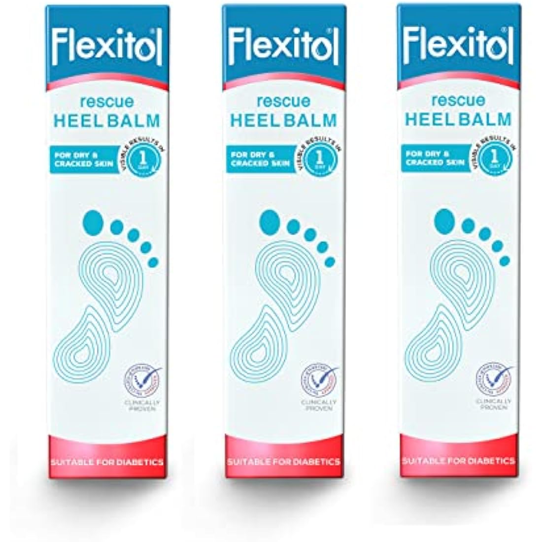 Flexitol Heel Balm for Cracked Heels - 112g Moisturizing Cream (Pack of 3)