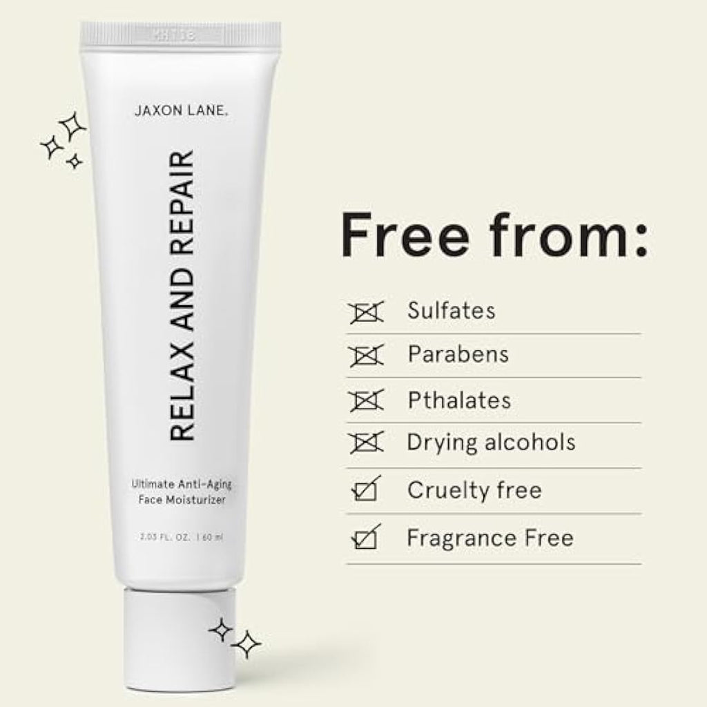 Jaxon Lane Relax and Repair Anti-Aging Face Moisturizer for Men | 50ml