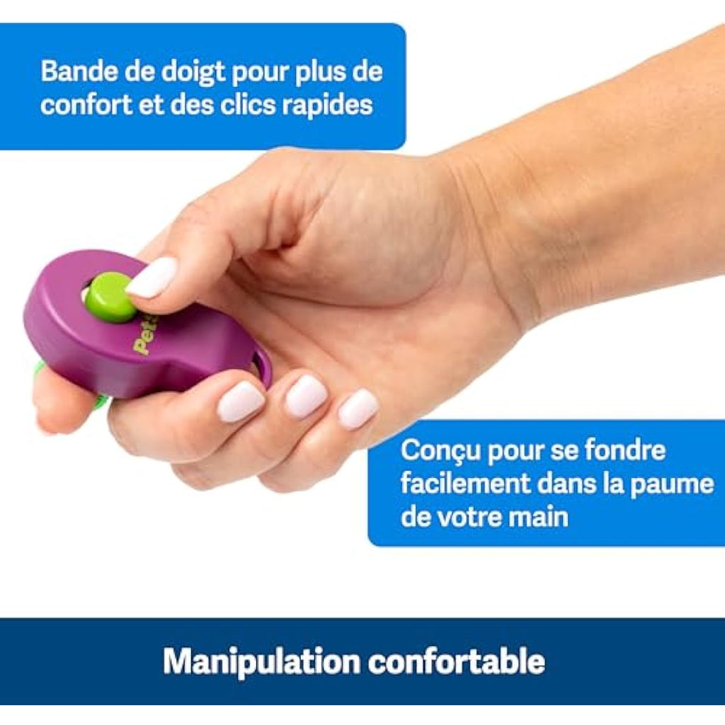 PetSafe Clik-R Dog Training Clicker – Positive Reinforcement Tool, Purple