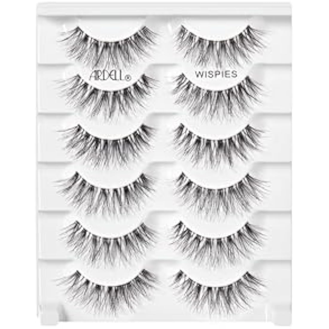 Ardell Wispies False Eyelashes – Medium Volume & Long Length, 6 Pairs