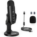 ZealSound USB Condenser Gaming Microphone for PC, PS5 & iPhone – Mute & Echo