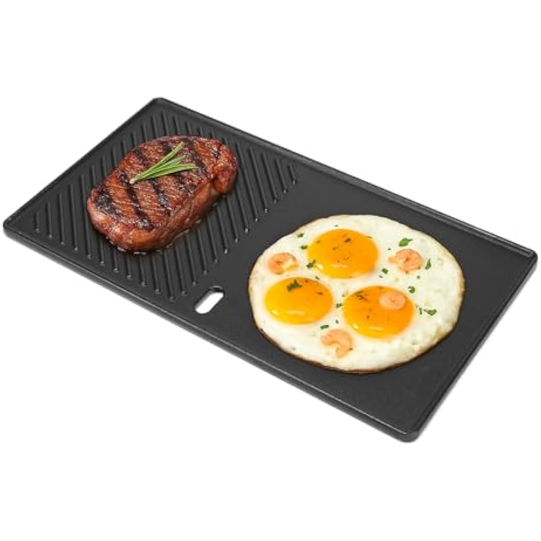 Denmay Cast Iron BBQ Griddle for Landmann Triton 2 Burners – 43.5x23.5cm