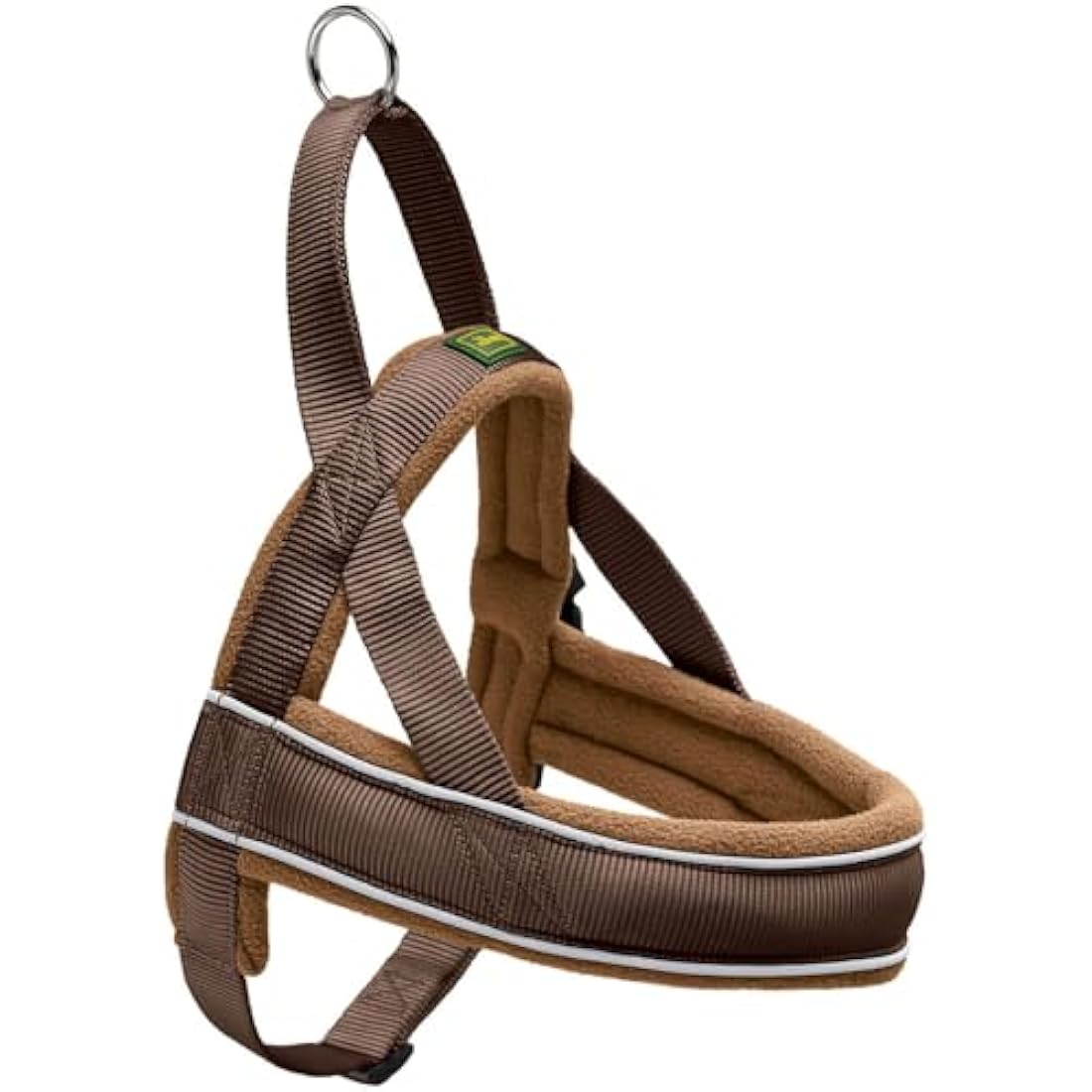 Hunter Racing Norwegian Dog Harness – Padded Reflective Brown, XL