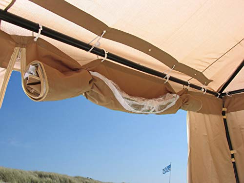Quick-Star Sahara Gazebo Side Panels with PVC Window, Sand - 2 Pack