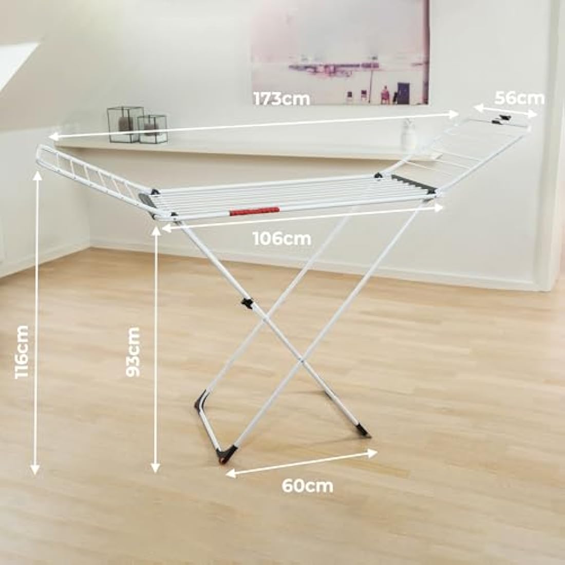 Vileda Extra X-Legs Clothes Airer – 20m Indoor Laundry Drying Rack