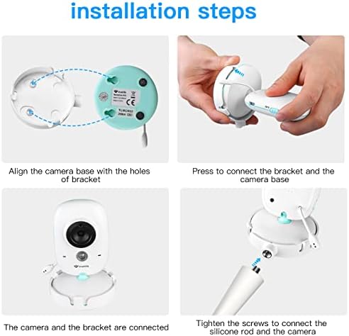 HOLACA Flexible Twist Mount for BOIFUN & TakTark Baby Monitor – Silicone Stand