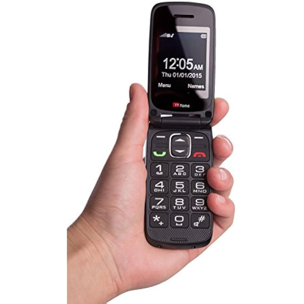TTfone Star TT300G Flip Mobile Phone – Big Button Senior Phone, Grey