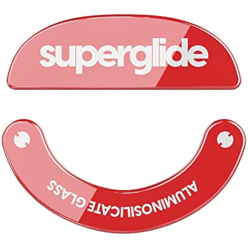 Superglide Glass Mouse Skates for Pulsar X2 & X2 Mini – Red