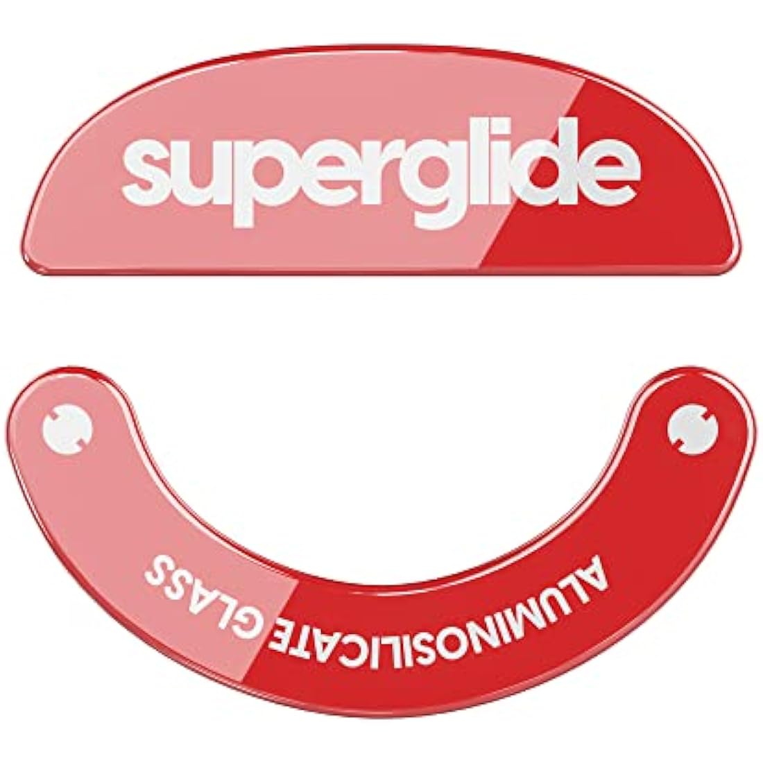 Superglide Glass Mouse Skates for Pulsar X2 & X2 Mini – Red