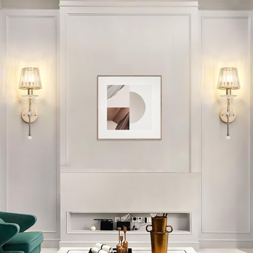 Modern K9 Crystal Wall Sconce – Rose Gold E14 Light Fixture