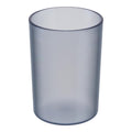 Cabilock Grey Transparent Plastic Toothbrush Cup | Sturdy Bathroom Tumbler