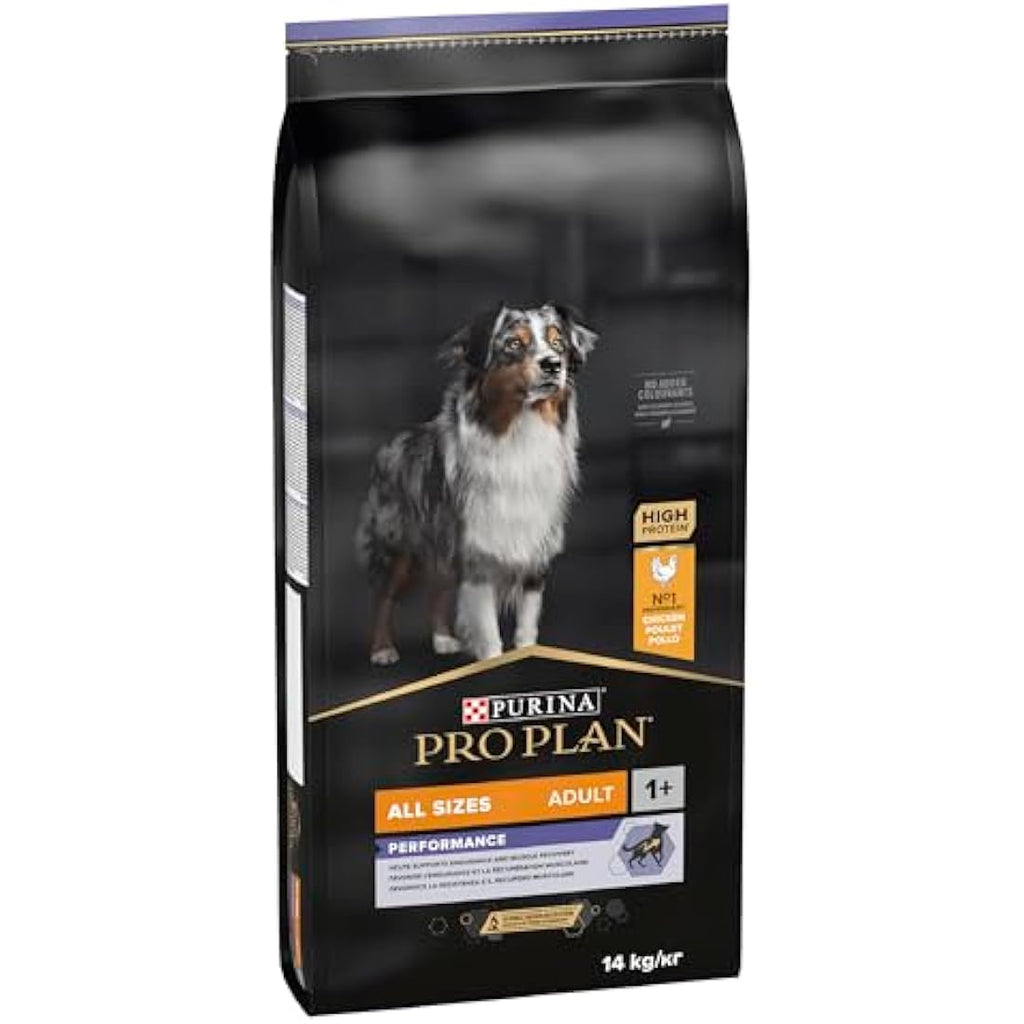 Purina Pro Plan Adult Performance Chicken Dry Dog Food - 14kg Bag