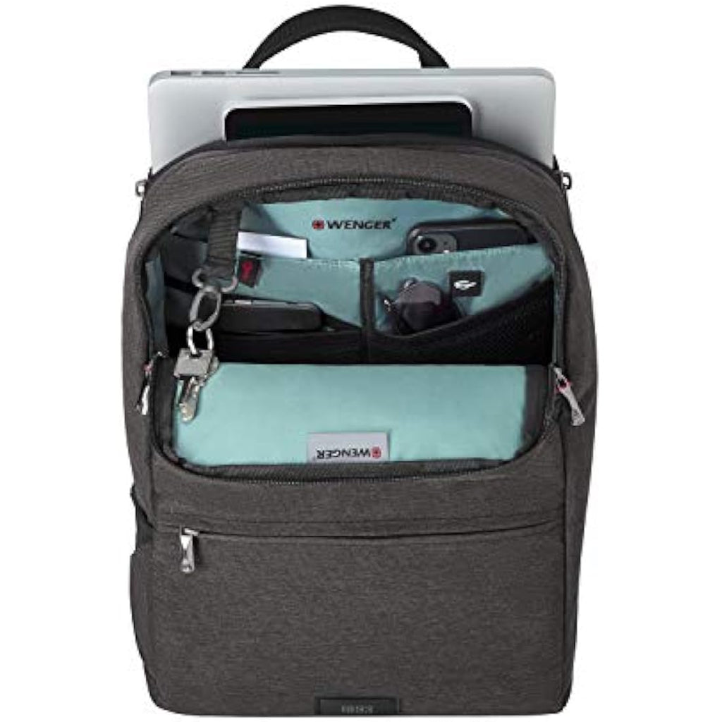 Wenger MX Reload 16" Laptop Backpack – Heather Grey, 20L Capacity
