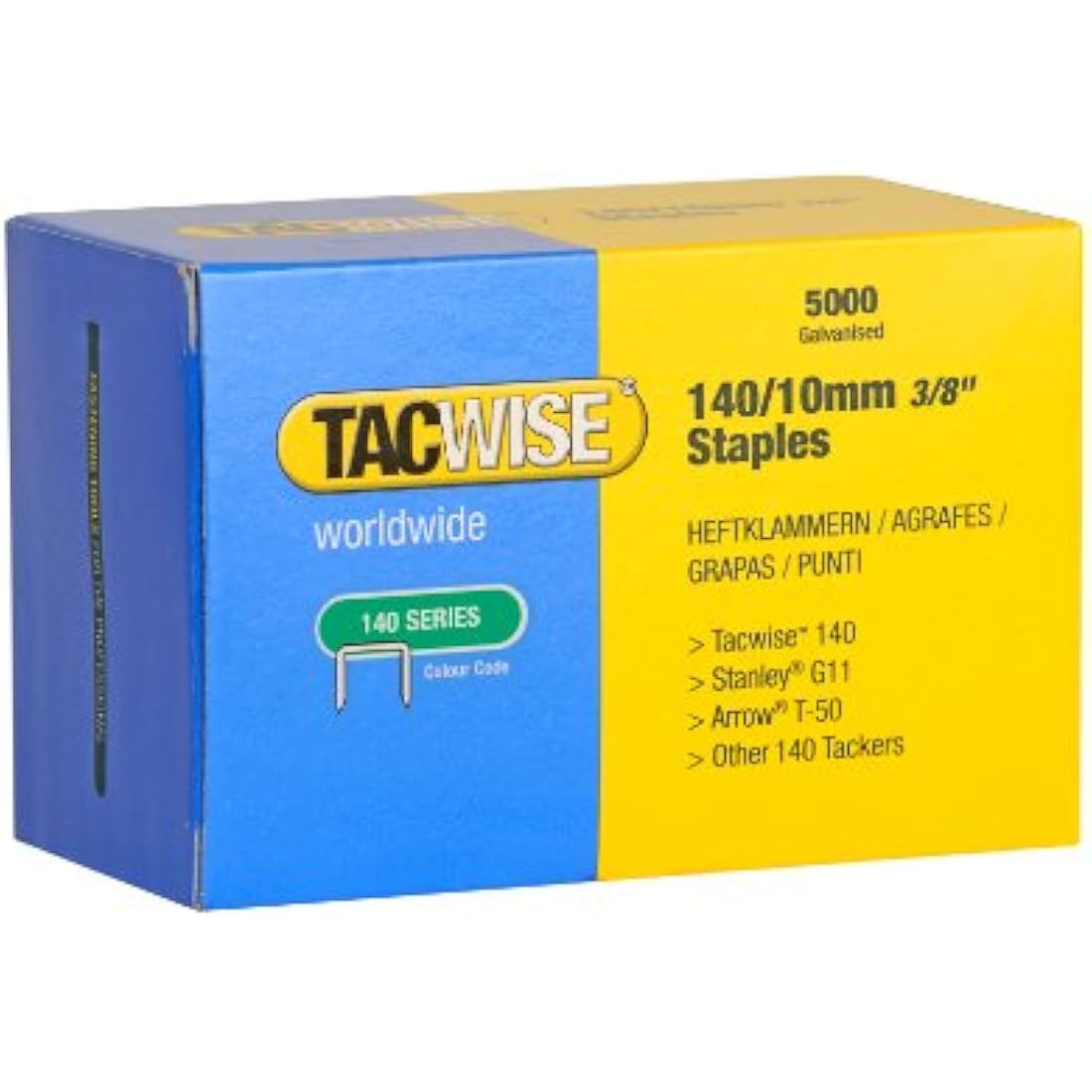 Tacwise A11 Hammer Tacker with 75,000 Staples | All-Metal Heavy Duty Tool