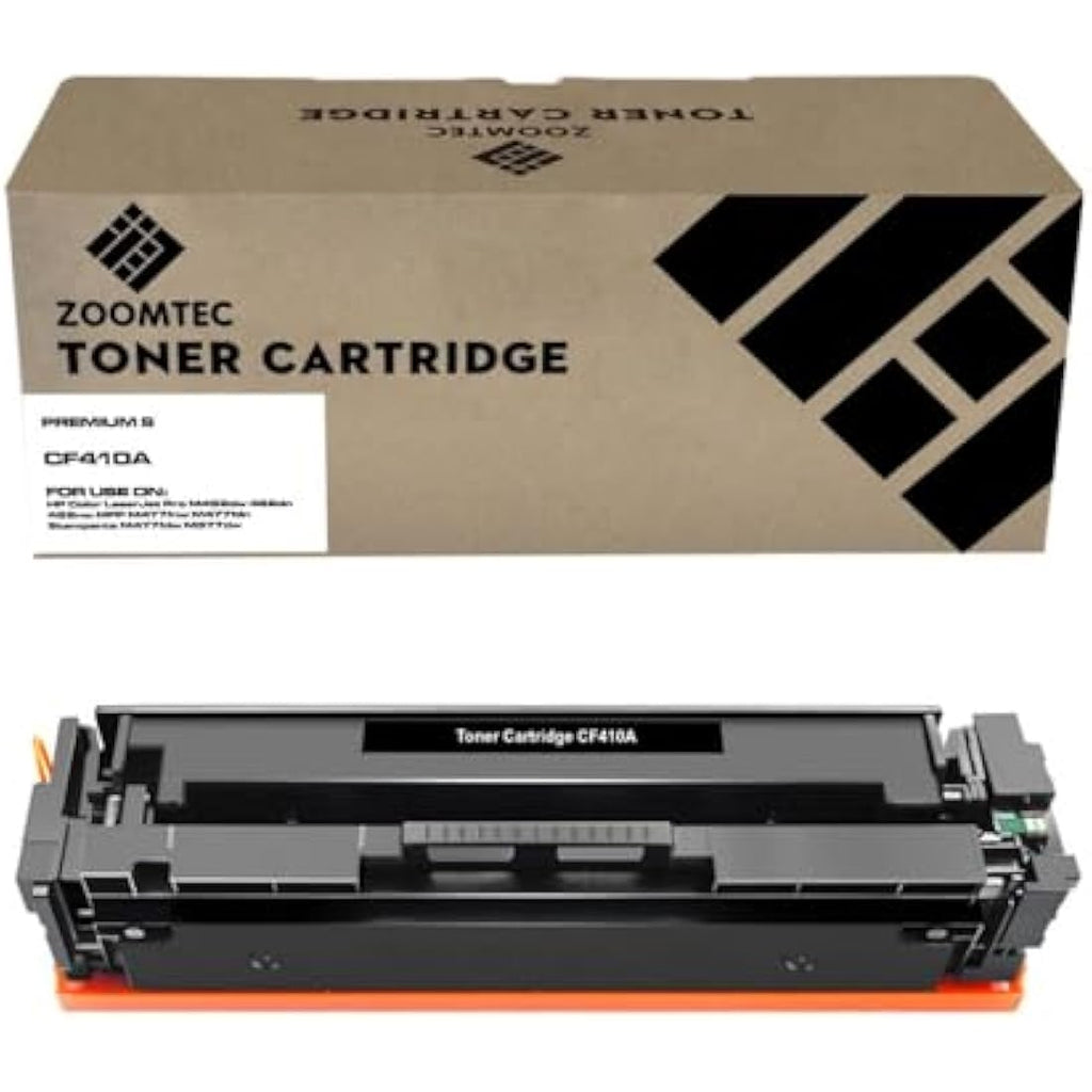 ZOOMTEC CF410A Black Toner Cartridge for HP Color LaserJet Pro M477 M452