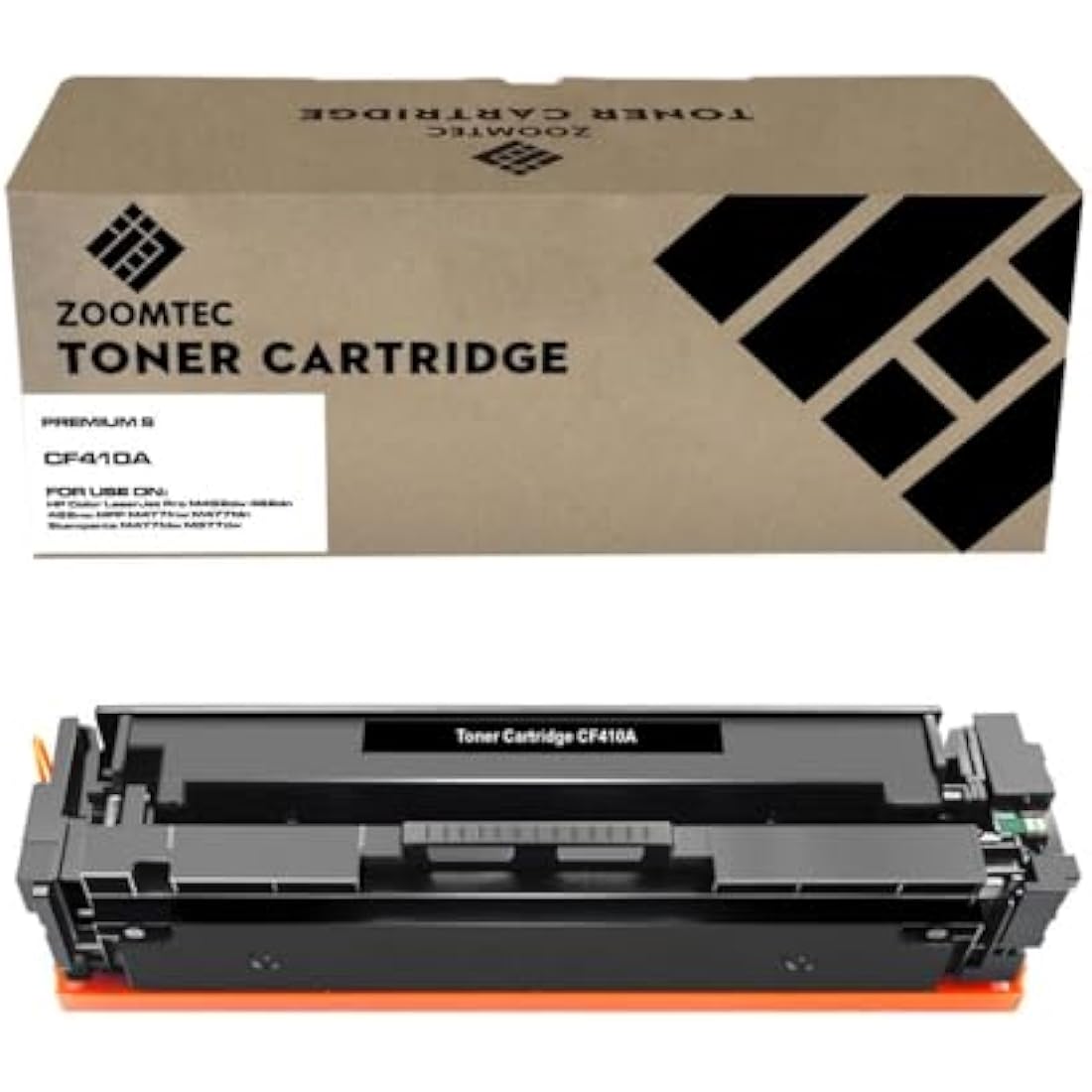 ZOOMTEC CF410A Black Toner Cartridge for HP Color LaserJet Pro M477 M452