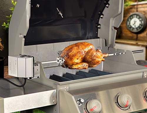 Onlyfire Stainless Steel Rotisserie Kit for Weber Spirit 200/300