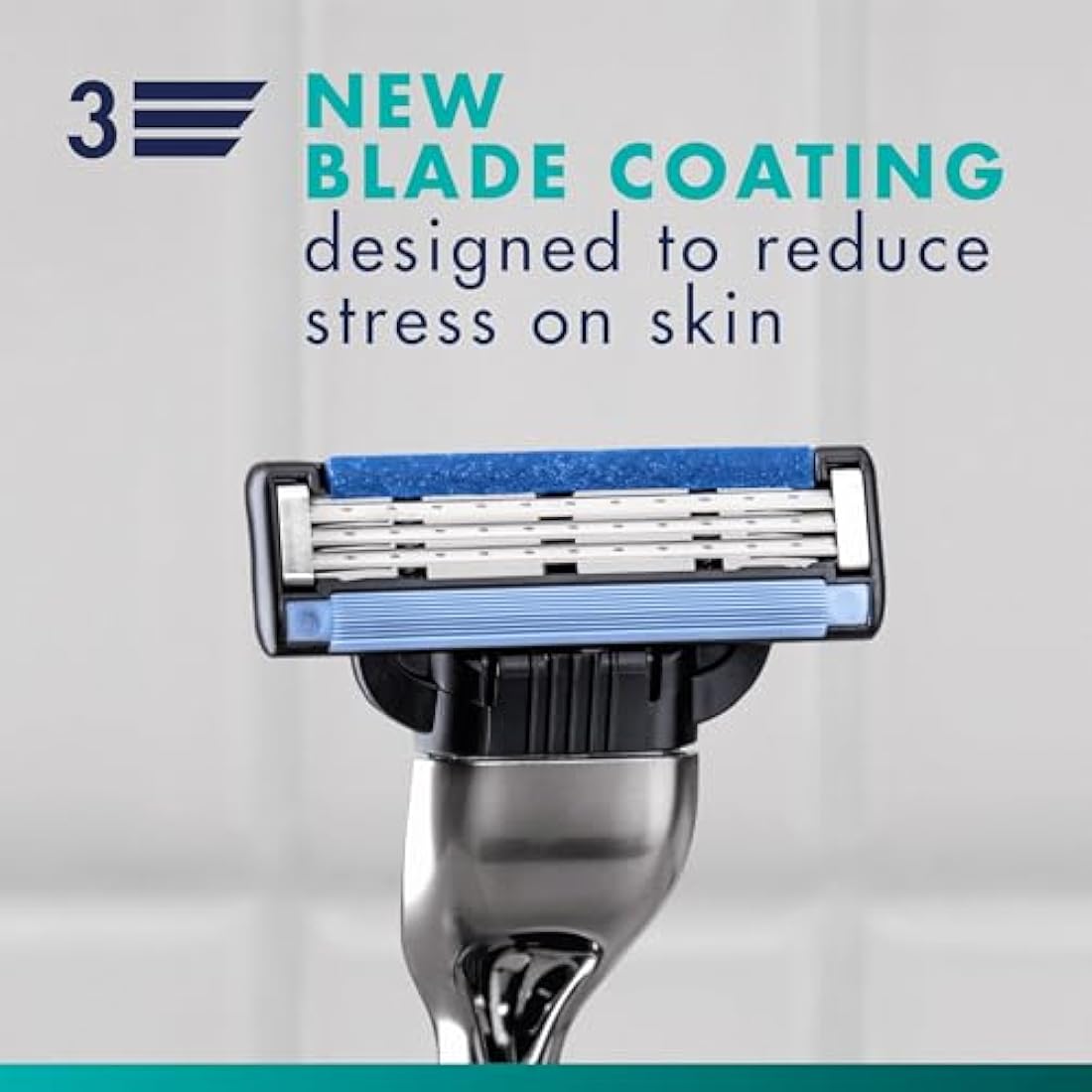 Gillette Mach3 Razor Blade Refills for Men - 12 Count Steel Blades