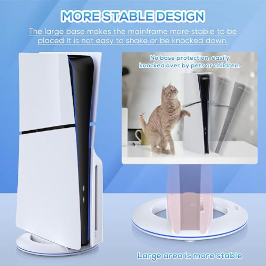 Auarte Vertical Stand for PS5 Slim Console – Sturdy Base Holder