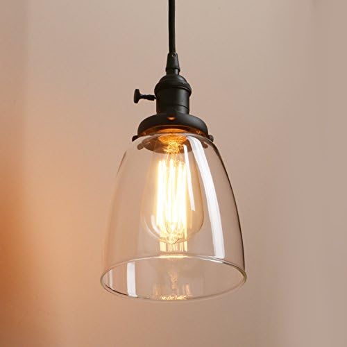 Industrial 3-Light Cluster Pendant – Black Glass Chandelier