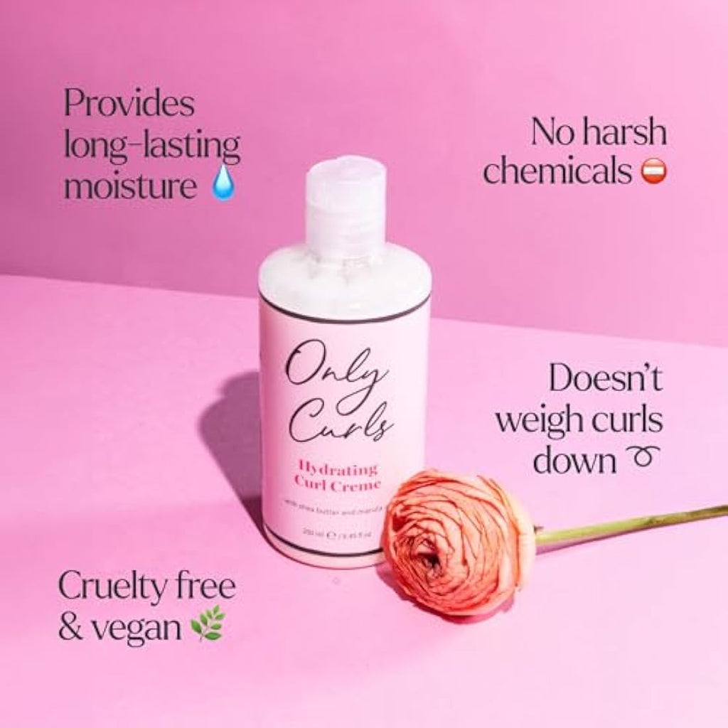 Only Curls Styling Bundle | Curl Cream & Enhancing Gel Set | 250ml x2