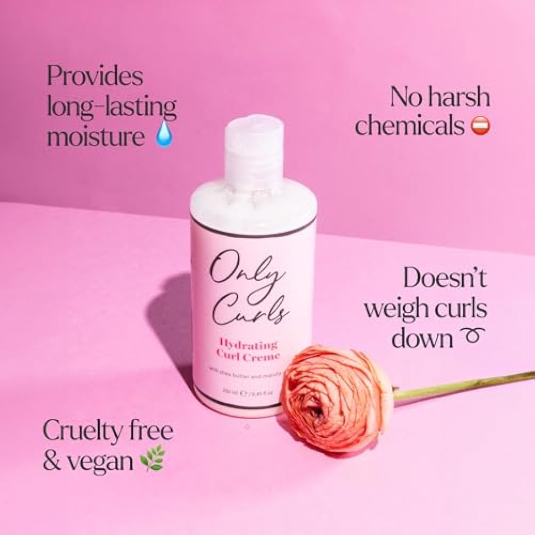 Only Curls Styling Bundle | Curl Cream & Enhancing Gel Set | 250ml x2