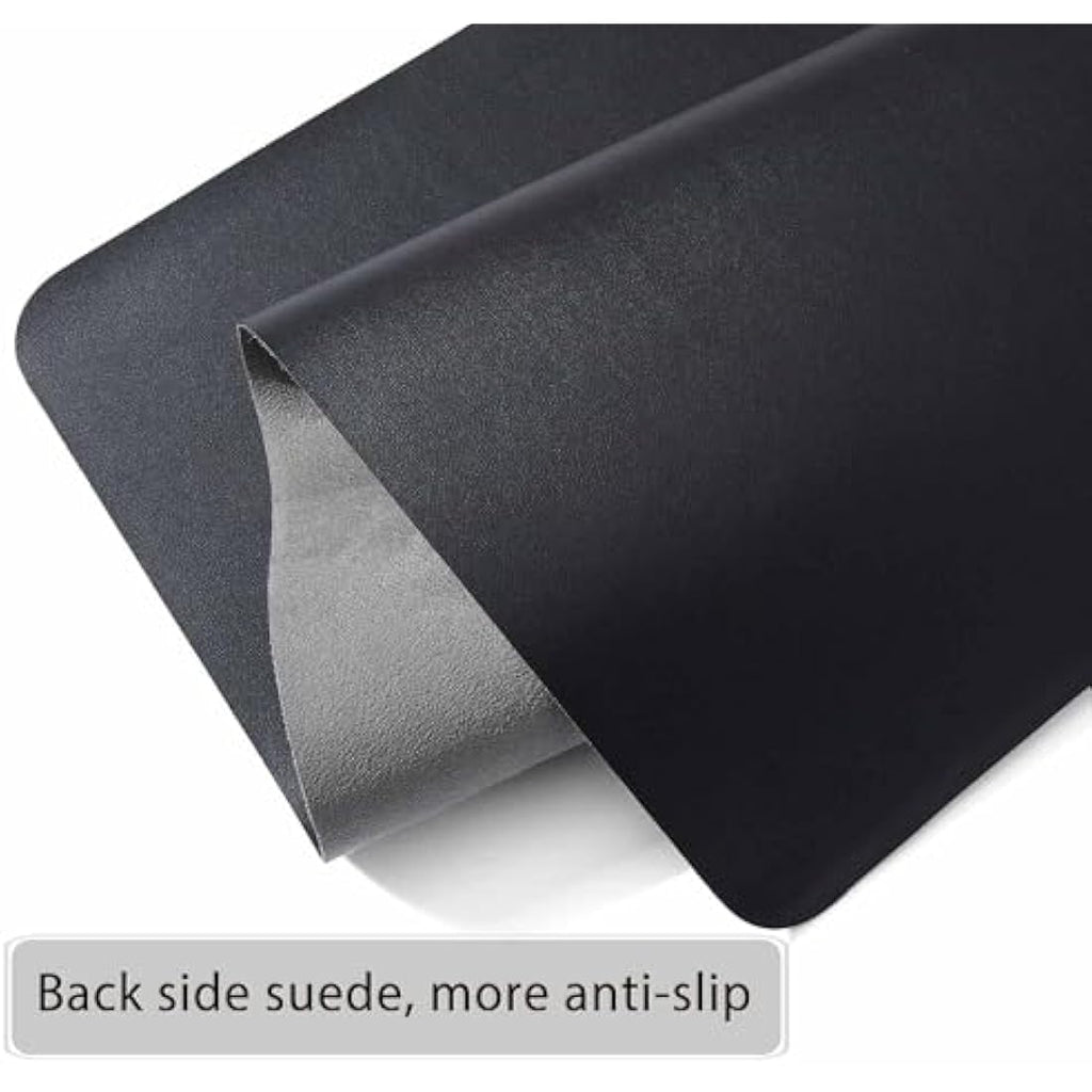 DOBAOJIA Large Desk Pad | Waterproof PU Leather Mouse Mat - Black