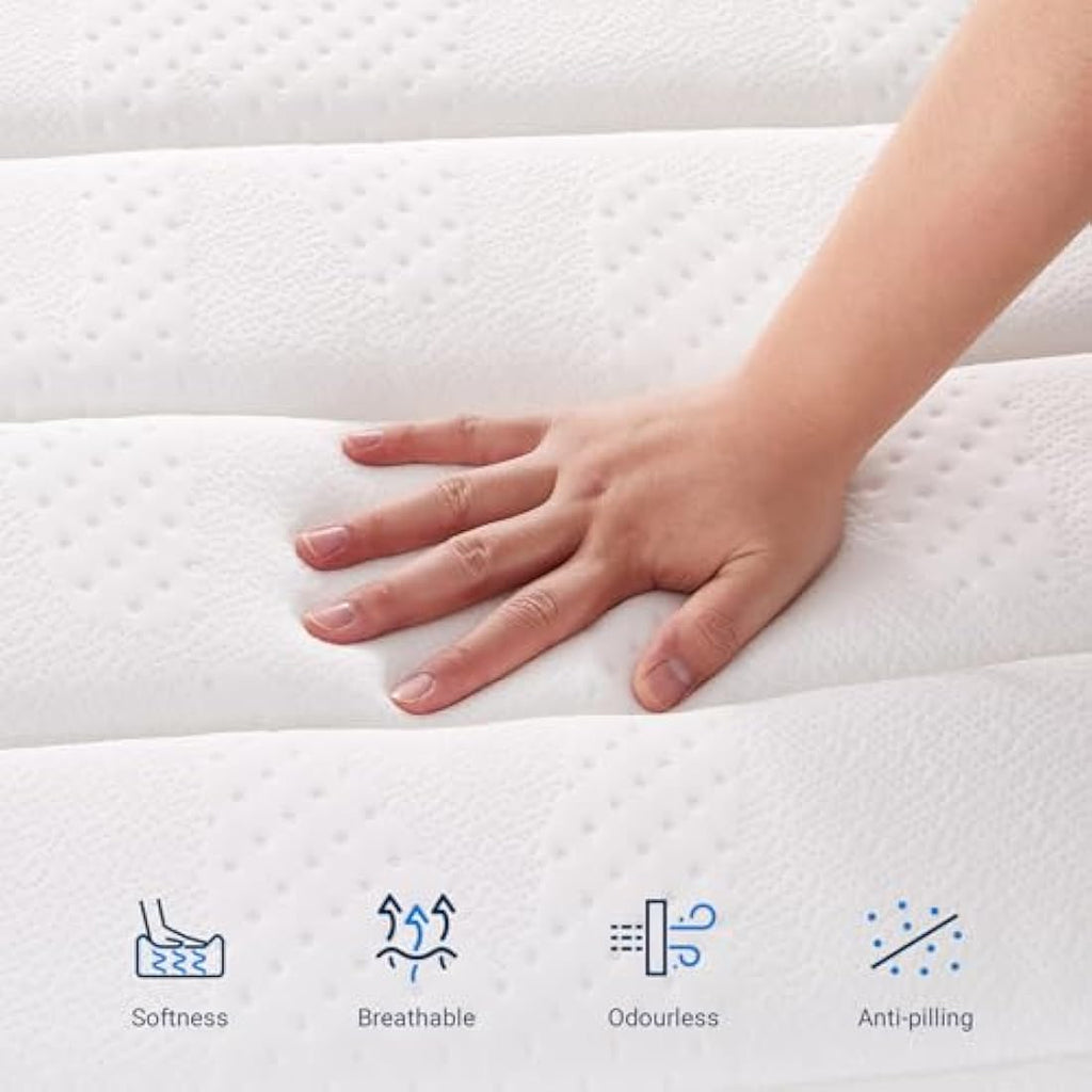 Avenco 3 Zone Pocket Sprung Single Mattress | Medium Firm 90x190cm