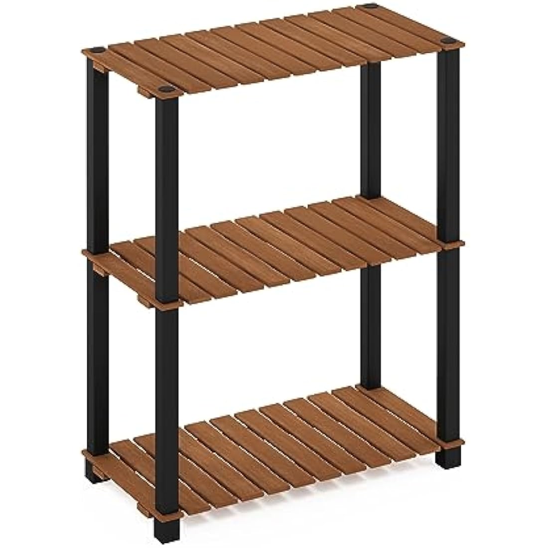 Furinno Pangkor 3-Tier Wood Plant Stand – Indoor Outdoor Display Shelf