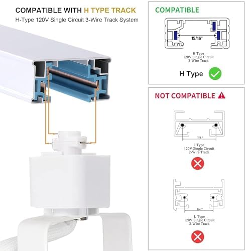 Bravsekai LED Track Lighting Kit | 6-Light Dimmable GU10 Cool White