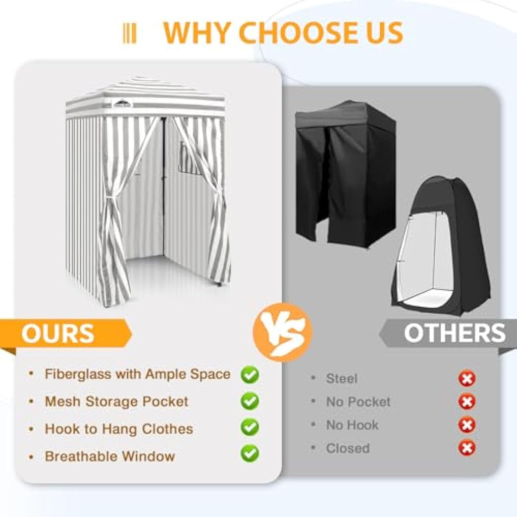 EAGLE PEAK 4x4 Pop-up Changing Room – Portable Privacy Tent Cabana