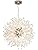 12-Light Sputnik Chandelier – Silver Dandelion Pendant Light