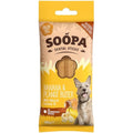 Soopa Grain Free Dental Dog Treats – Banana & Peanut Butter, 4 Sticks
