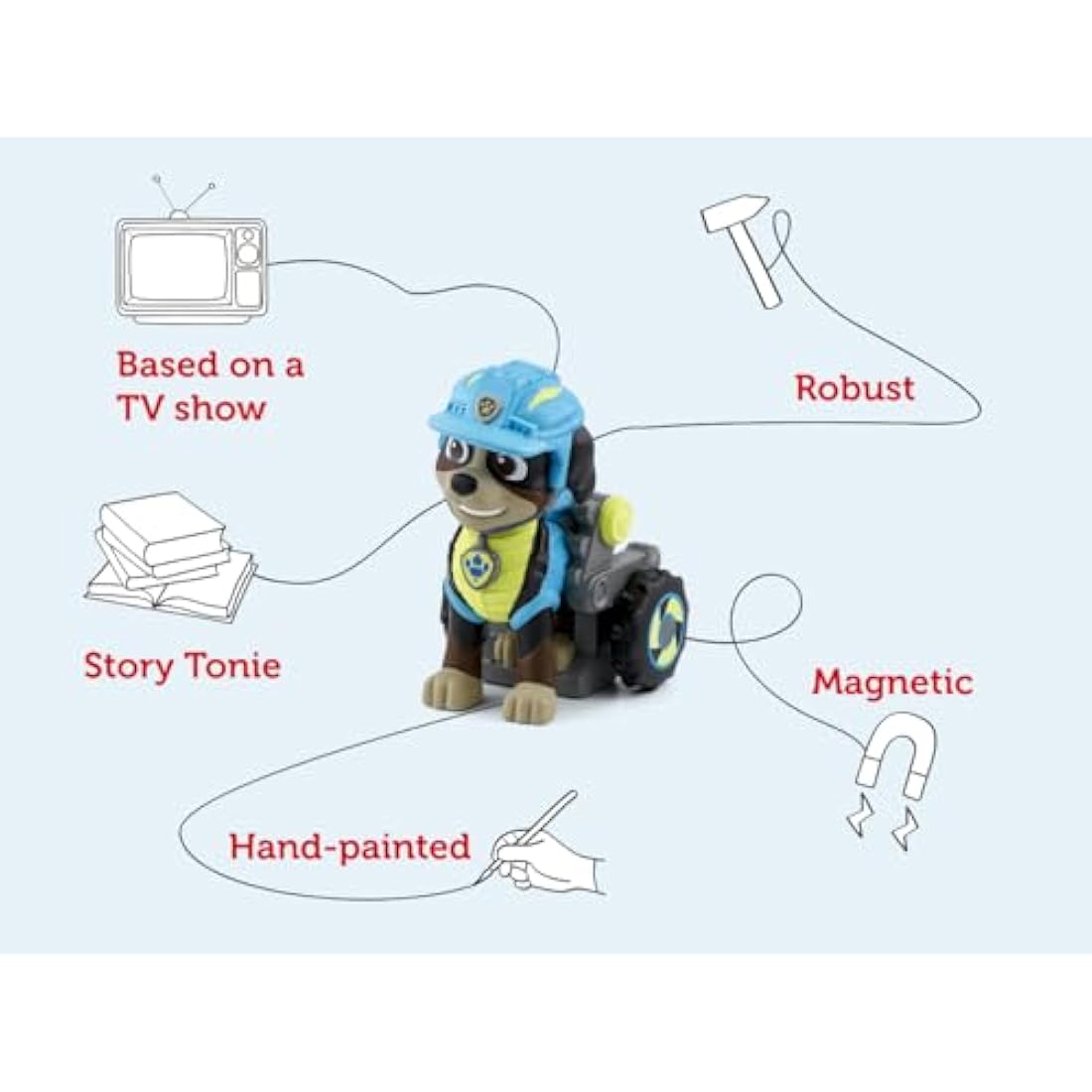 Tonies Paw Patrol Rex Audio Character – Screen-Free Kids Audiobook