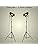 Jolof Store Industrial Black Tripod Floor Lamp with Gooseneck - 2 Pack