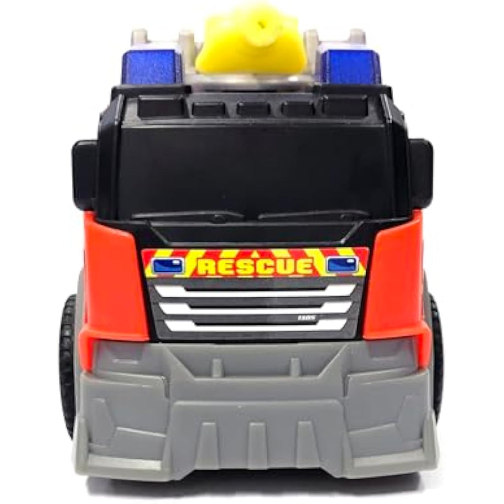 Majorette Fire Truck Toy – 15cm Land Rover with Water Spray & Siren