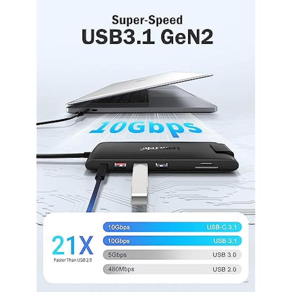 Lemorele 13-in-1 USB-C Docking Station | 4K Dual HDMI, 10Gbps & PD 100W