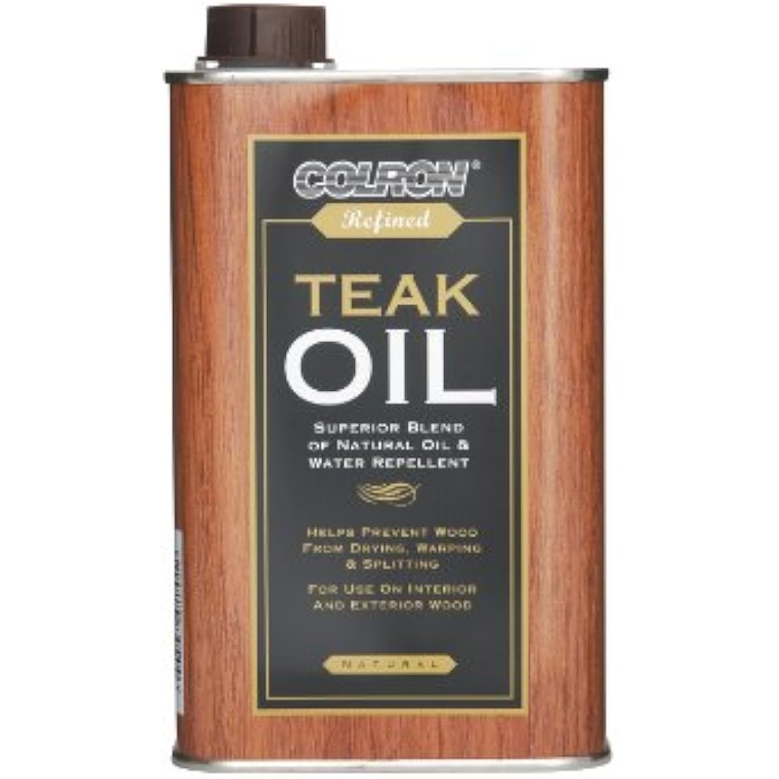 Colron Refined Teak Oil by Ronseal – Natural Wood Preservative, 500ml