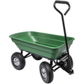 WERKA PRO Garden Trailer Trolley - 52L Heavy Duty Dump Cart, 120kg