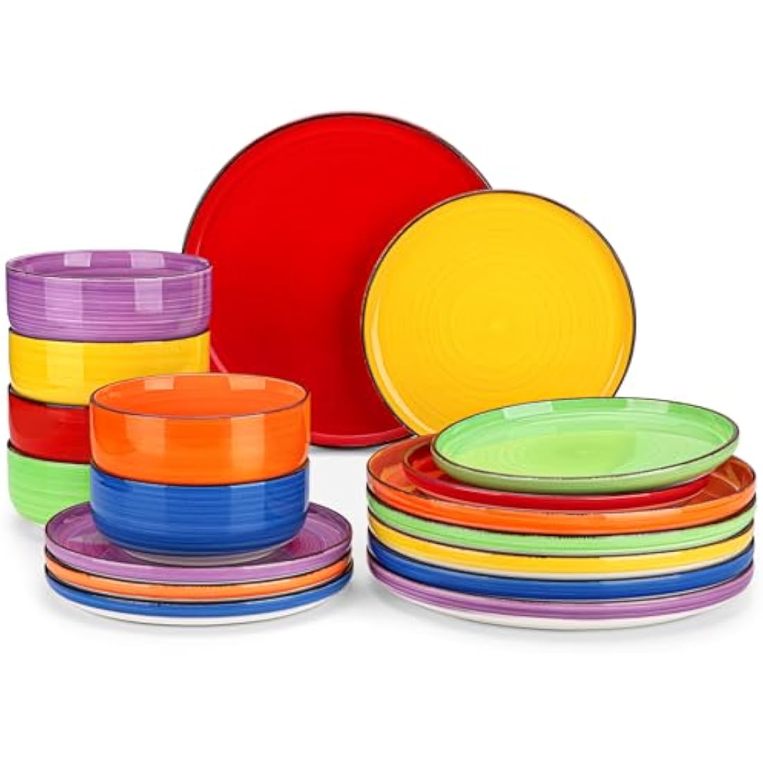 vancasso Bonita 18-Piece Dinner Set | Handpainted Stoneware for 6