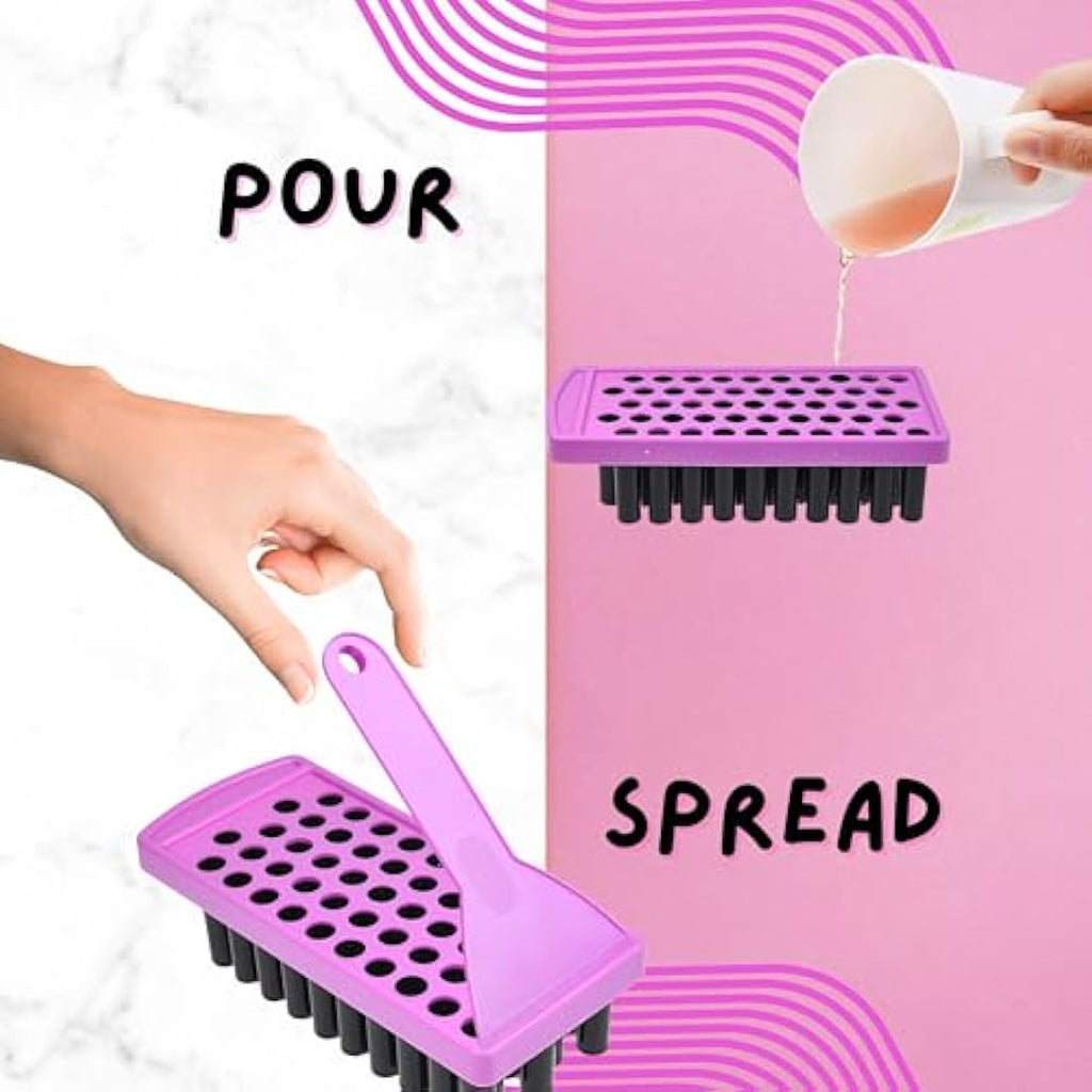 Kare & Kind Lip Balm Filling Tray Kit with 50 Tubes and Stickers