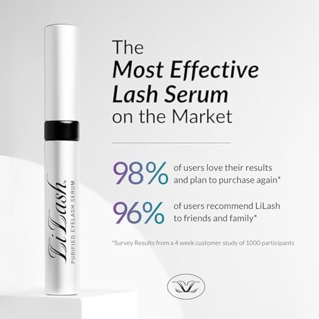LiLash Purified Eyelash Growth Serum - Vegan & Sensitive Safe (2mL)