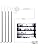 LED Shelf Lights | 4-Pack V-Shape Strip Kit | 6000K Pure White