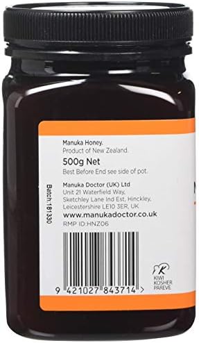 Manuka Doctor 70 MGO New Zealand Manuka Honey – 100% Natural, 500g