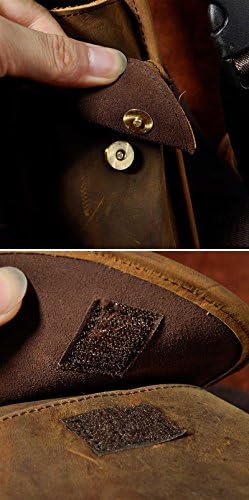 Mens Genuine Leather Motorcycle Drop Leg Bag & Waist Pack