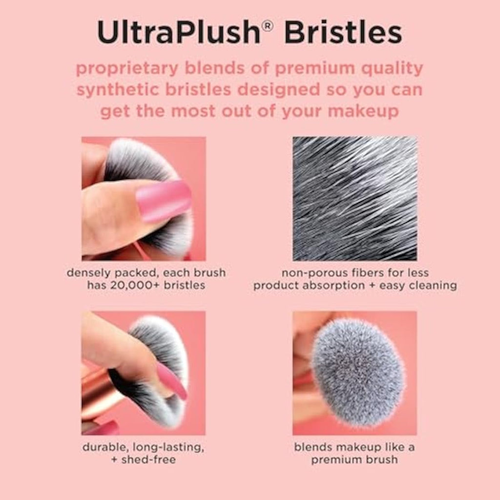 Real Techniques Face Base Makeup Brush Set - 4 Piece Blending Kit