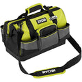 Ryobi Small Tool Bag - Heavy Duty 13 Pocket Storage with Hard Bottom