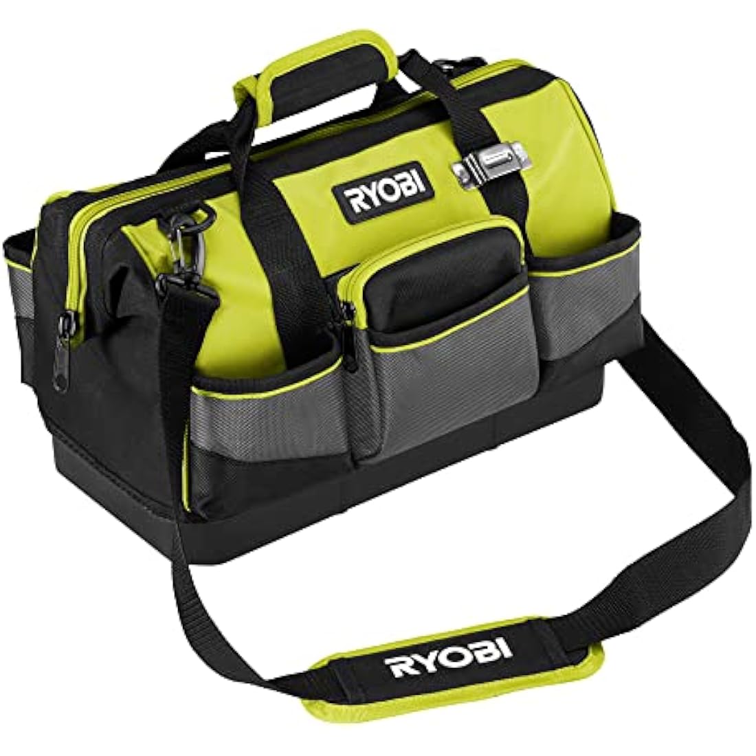 Ryobi Small Tool Bag - Heavy Duty 13 Pocket Storage with Hard Bottom